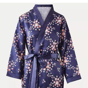 MORGAN LANE ALLIE ROBE IN NAVY FLORAL